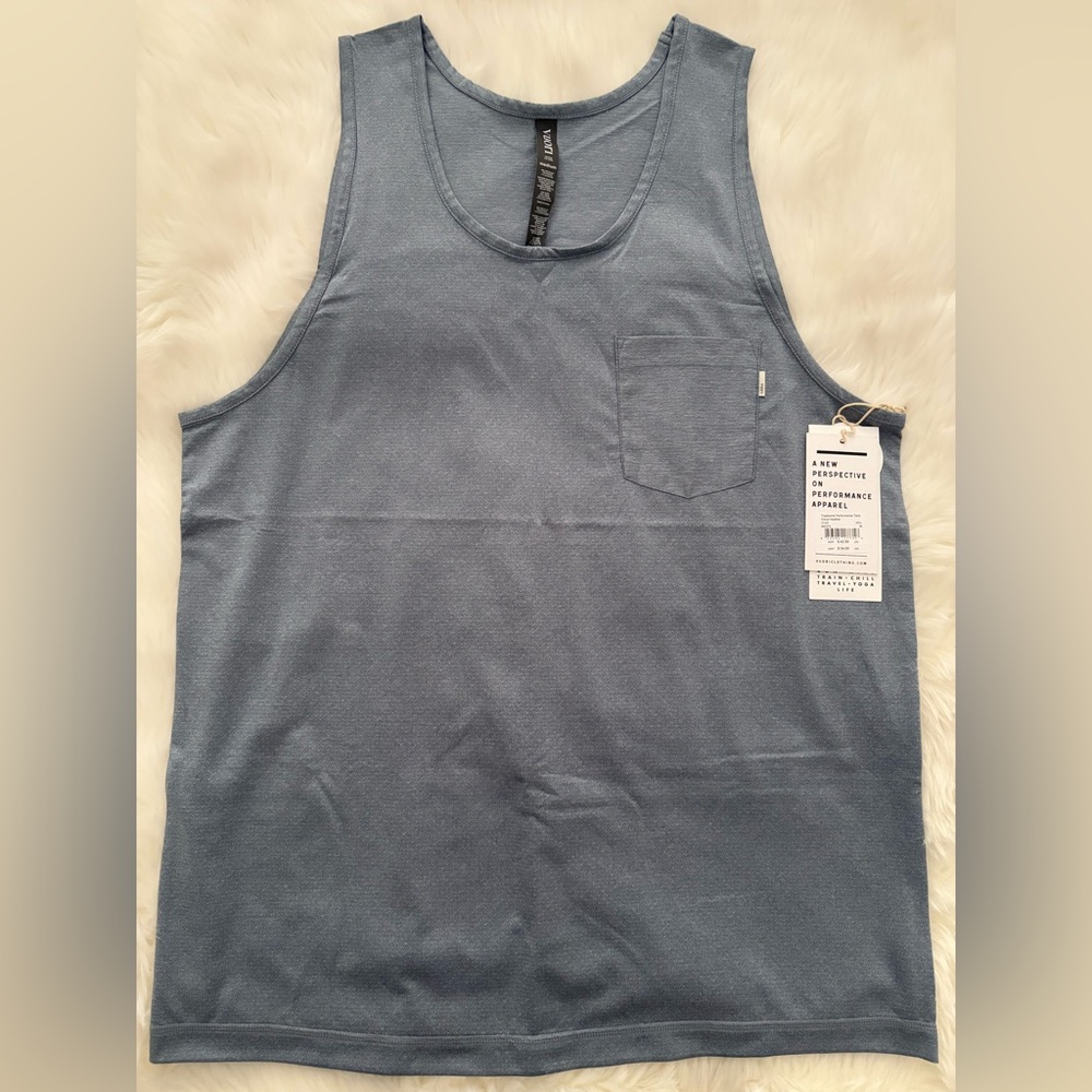Vuori Tradewind Performance Men’s Tank Top - Blue